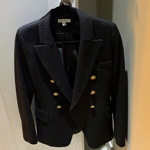 Ooh! La, La! Couture Black Blazer with Gold Buttons